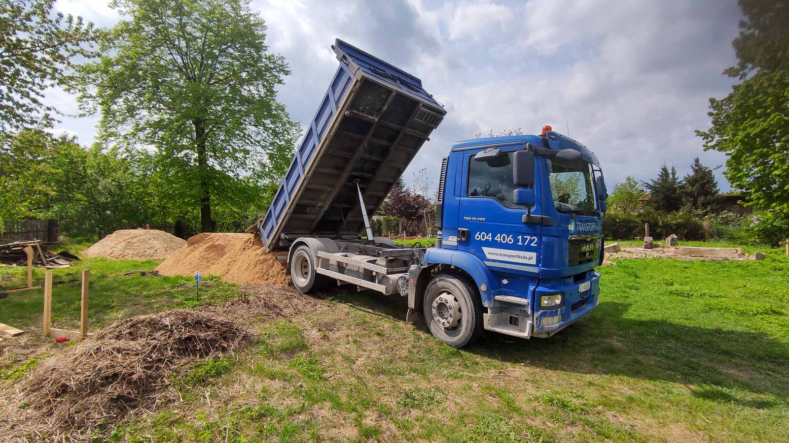 Ostatnie zlecenia MANa - wycofanie wywrotki z oferty 1 TRANSPORT KULA 2132